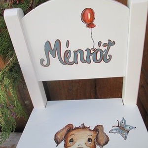 Festett kutyusos  szék  kisfiúknak 1db - játék & sport - plüssállat & játékfigura - kutya - Meska.hu