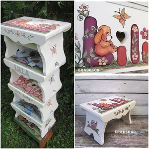 Kutyás sámli  a nevemmel a keresztelőmre - Meska.hu