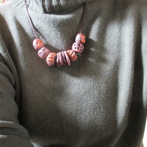 Rusztikus bohém, barna  fantázia  - ékszer - nyaklánc - medálos nyaklánc - Meska.hu