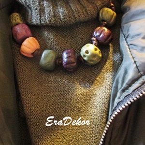 Rusztikus bohém,  fantázia nyaklánc - Meska.hu