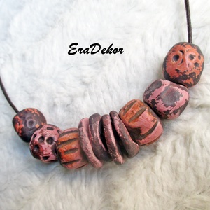 Rusztikus barna árnyalatok 1db - ékszer - nyaklánc - hosszú nyaklánc - Meska.hu