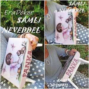 Cicás sámli, ajándék kislánynak keresztelőre - baba - mama - keresztelő kellékek - keresztelőajándékok - Meska.hu