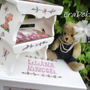 Festett sámli a neveddel, ajándék a  keresztelődre - játék & sport - hinta & kerti játék - Meska.hu