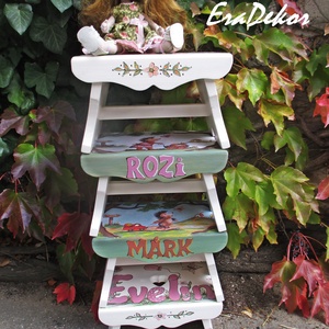 Festett sámli a neveddel, ajándék a  keresztelődre - játék & sport - hinta & kerti játék - Meska.hu