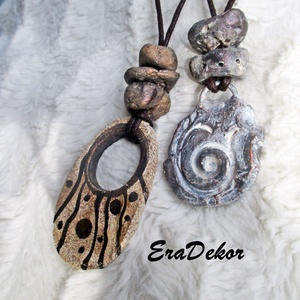 Szürkés ezüst nyaklánc - ékszer - nyaklánc - medálos nyaklánc - Meska.hu