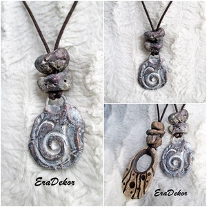 2db Rusztikus nyaklánc - Meska.hu