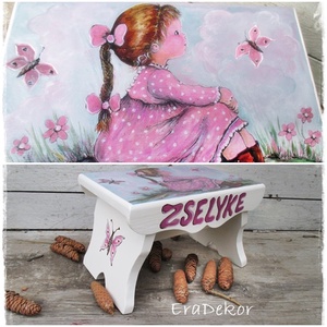 A rózsaszín ruhás kislány lepkéje - Meska.hu