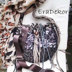  Rojtos BOHO táska, válltáska, Táska & Tok, Kézitáska & válltáska, Kézitáska, Horgolás, MESKA