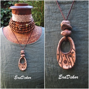 Rusztikus fantázia nyaklánc - Meska.hu