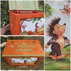 Erdős sünis meseláda keresztelő - Meska.hu