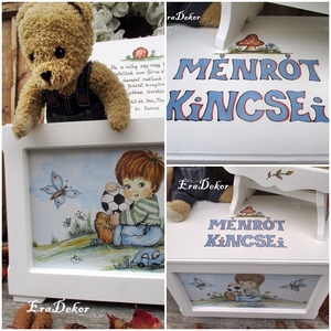 Játéktároló kincsesládák kislányok  kisfiúk keresztelőjére  - baba - mama - keresztelő kellékek - keresztelőajándékok - Meska.hu