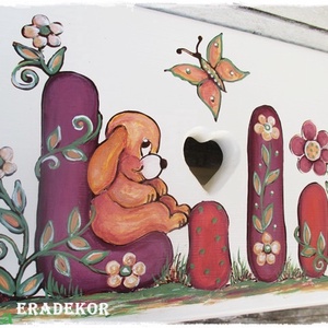 Sámli a neveddel kislányoknak - baba - mama - keresztelő kellékek - keresztelőajándékok - Meska.hu