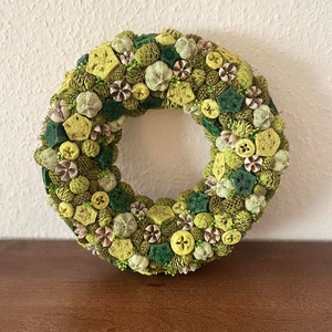 Tavaszi koszorú (nyuszival is kérhető) - otthon & életmód - dekoráció - virágdísz és tartó - koszorú - Meska.hu