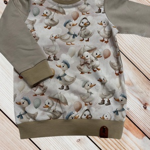 Kiskacsás gyerek pulóver � Pihe-puha futter anyagból (104-es méret), Ruha & Divat, Gyerekruha, Pulóver, , MESKA