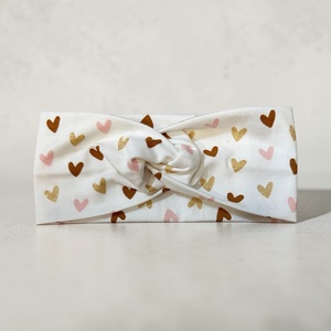 Arany Csillámos és Rózsaszín Szíves Kislány Fejpánt � Ünnepi Ragyogás, Baba - mama, Babaruházat, Baba fejpánt, Varrás, MESKA