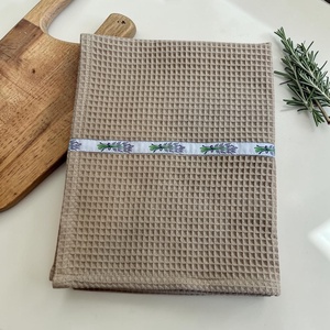 Levendulás mintás natúr darázsanyag konyharuha (2026) - Meska.hu