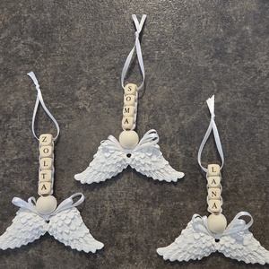 Névre szóló karácsonyfadísz - Angyalszárny  - karácsony - karácsonyi lakásdekoráció - karácsonyfadíszek - Meska.hu Névre szóló karácsonyfadísz - Angyalszárny  - karácsony - karácsonyi lakásdekoráció - karácsonyfadíszek - Meska.hu