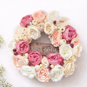 Csupa virágos tavaszi ajtódísz  - Meska.hu