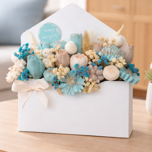 Egyedi szójaviasz illatgyertya box-kék, Otthon & Életmód, Dekoráció, Asztal és polc dekoráció, Asztaldísz, Virágkötés, Gyertya-, mécseskészítés, MESKA