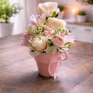 Púder rózsa csésze - Meska.hu