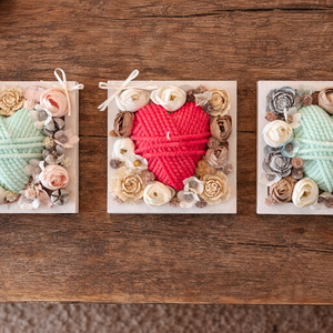 Szív kollekció- barna - otthon & életmód - dekoráció - asztal és polc dekoráció - asztaldísz - Meska.hu