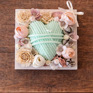 Szív kollekció- pasztell, Otthon & Életmód, Dekoráció, Asztal és polc dekoráció, Asztaldísz, Virágkötés, MESKA