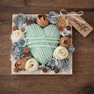 Anyák napi szívkollekció- barna - Meska.hu