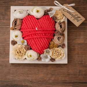 Anyák napi szívkollekció- piros, Otthon & Életmód, Dekoráció, Asztal és polc dekoráció, Asztaldísz, Virágkötés, MESKA