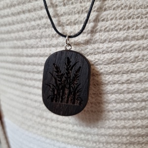 Diófa nyaklánc gravírozott  - ékszer - nyaklánc - medálos nyaklánc - Meska.hu