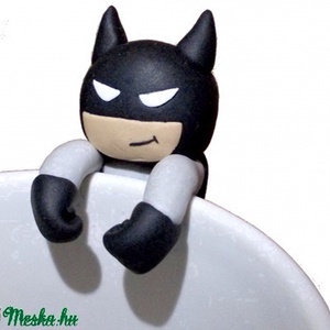 Batman pohárjelölő / teafiltertartó - Meska.hu