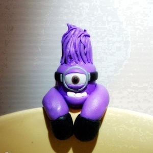 Őrült minion pohárjelölő / teafiltertartó - Meska.hu