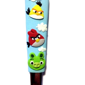Angry Bird müzlis-, teás és/vagy gyerek kanál - Meska.hu