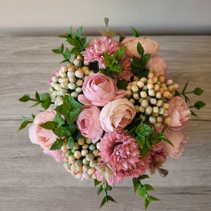 Selyemvirág kaspó - otthon & életmód - dekoráció - asztal és polc dekoráció - asztaldísz - Meska.hu