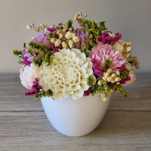 Szappanvirágok - otthon & életmód - dekoráció - asztal és polc dekoráció - asztaldísz - Meska.hu