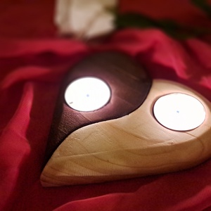 Szív alakú mécsestartó - otthon & életmód - gyertya, illat, aroma - mécses és mécsestartó - Meska.hu