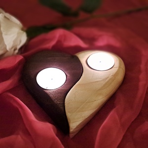 Szív alakú mécsestartó - otthon & életmód - gyertya, illat, aroma - mécses és mécsestartó - Meska.hu