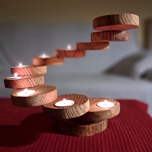 Adventi spirál - karácsony - karácsonyi lakásdekoráció - karácsonyi illatgyertya, mécses - Meska.hu