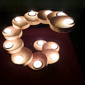 Adventi spirál - karácsony - karácsonyi lakásdekoráció - karácsonyi illatgyertya, mécses - Meska.hu