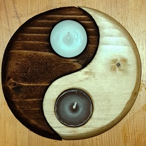 Yin Yang mécsestartó, Otthon & Életmód, Gyertya, illat, aroma, Mécses és mécsestartó, , MESKA