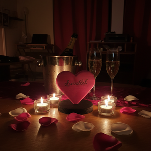 Nő-napi talpas szív ajándék - otthon & életmód - dekoráció - asztal és polc dekoráció - asztaldísz - Meska.hu