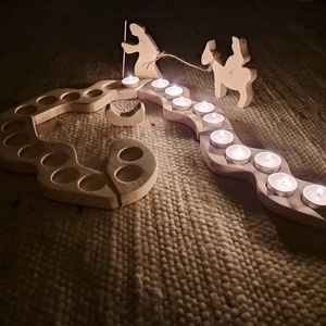 Adventi lakásdísz - karácsony - karácsonyi lakásdekoráció - karácsonyi fénydekoráció - Meska.hu