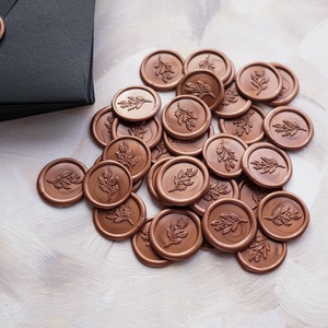 Eukaliptuszos viaszpecsét, eukaliptusz ágas viaszpecsét, leveles viaszpecsét, Esküvő, Meghívó & Kártya, Meghívó, Gravírozás, pirográfia, MESKA
