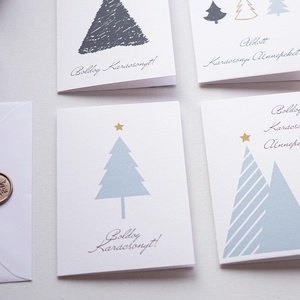 Minimalista Karácsonyi Képeslap, karácsonyi üdvözlő lap, adventi képeslap. - karácsony - karácsonyi ajándékozás - karácsonyi képeslap, üdvözlőlap, ajándékkísérő - Meska.hu