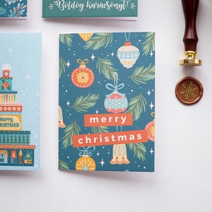 Ajándékozás öröme Karácsonyi Képeslap, karácsonyi üdvözlő lap, adventi képeslap., Karácsony, Karácsonyi ajándékozás, Karácsonyi képeslap, üdvözlőlap, ajándékkísérő, Papírművészet, Fotó, grafika, rajz, illusztráció, MESKA