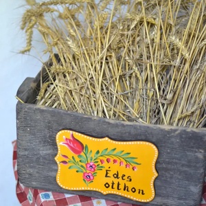 Édes otthon, Isten hozott tábla - otthon & életmód - dekoráció - ajtó- és ablak dekoráció - ajtótábla - Meska.hu