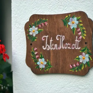 Édes otthon, Isten hozott tábla - otthon & életmód - dekoráció - ajtó- és ablak dekoráció - ajtótábla - Meska.hu