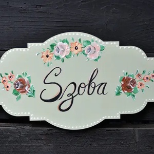 Helyiség tábla  - otthon & életmód - dekoráció - ajtó- és ablak dekoráció - ajtótábla - Meska.hu