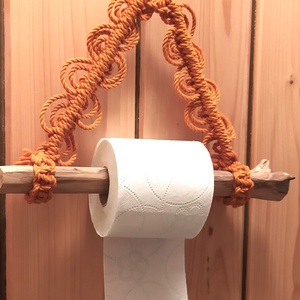 Makramé toiletpapír tartó - otthon & életmód - fürdőszoba - fürdőszobai tároló - Meska.hu