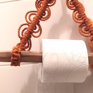 Makramé toiletpapír tartó - otthon & életmód - fürdőszoba - fürdőszobai tároló - Meska.hu