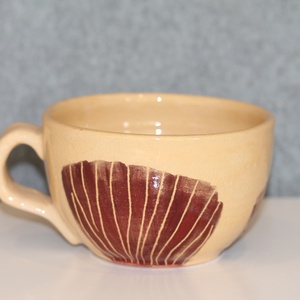 Teás bögre, Művészet, Szobor, Kerámia, Agyagozás, Kerámia, MESKA